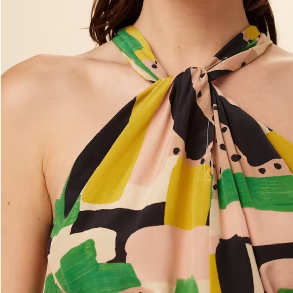 Stefania Washable Silk Dress - Piazza Print - Picture 3 of 8